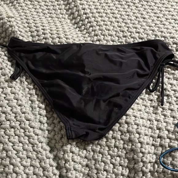 Arizona Jean Co.. black tie bathing suit bottoms - Picture 2 of 2